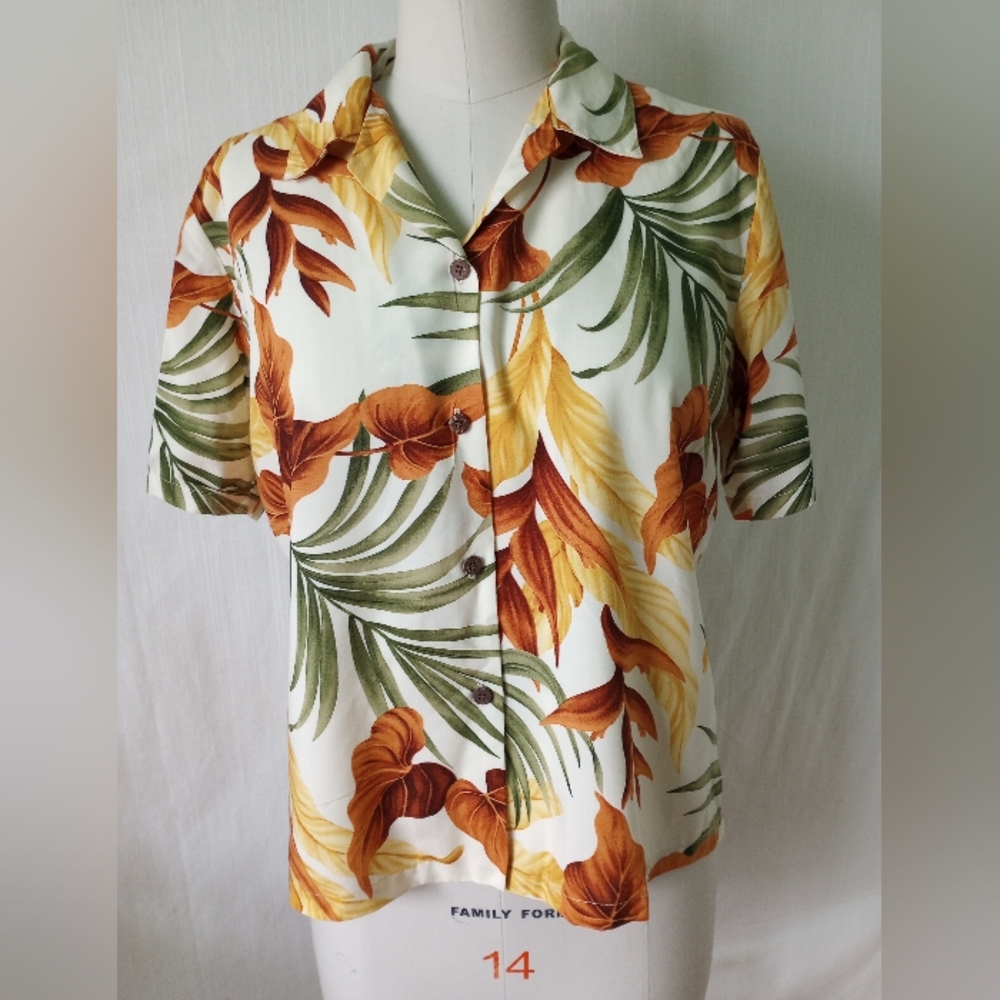 Hawaiian Reserve Collection Shirt L Retro Tiki VLV